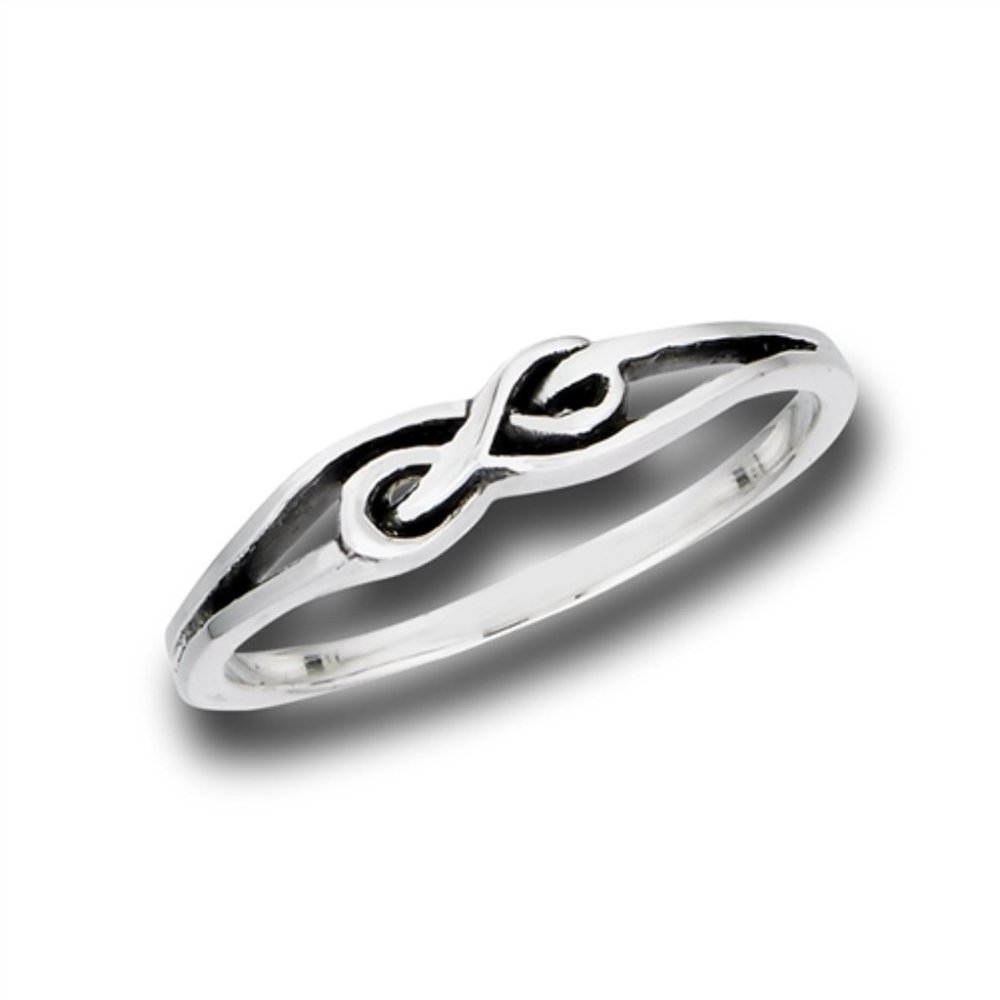 Sterling Silver Interwoven Celtic Knot Ring